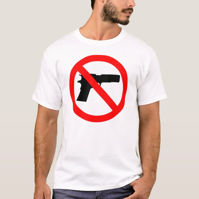 Camiseta Nenhuma anti arma das armas (Frente)