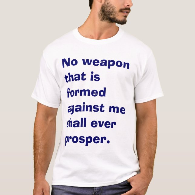 CAMISETA NENHUMA ARMA PROGREDIRÁ (Frente)