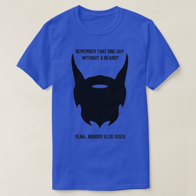 Camiseta Nenhuma barba não impressionada (Frente do Design)