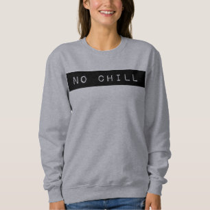 Camiseta Nenhuma camisola fria de Crewneck