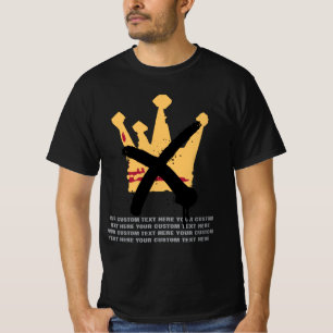 Camiseta Nenhuma CINZA de Protesto Personalizado contra Mon