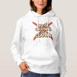 Camiseta Nenhuma Coroa para uma Arte Sátira Palhaçada