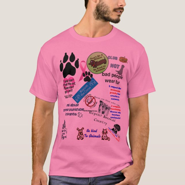 Camiseta nenhuma crueldade animal (Frente)