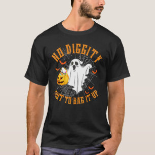 Camiseta Nenhuma Dignidade Prestes a Embalar Cute Fantasma