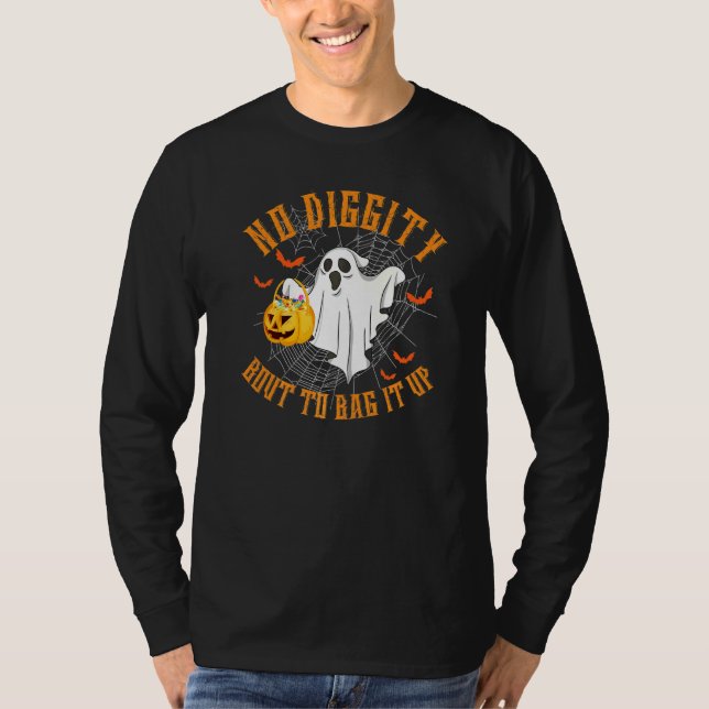 Camiseta Nenhuma Dignidade Prestes a Embalar Fantasma Bonit (Frente)