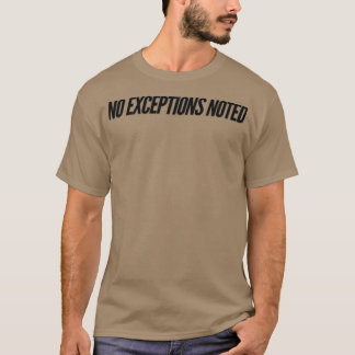 Camiseta Nenhuma exceção registrada
