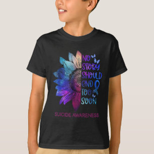 Camiseta Nenhuma História Deve Acabar Muito Cedo Com A Cons