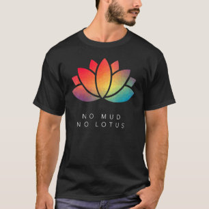 Camiseta Nenhuma Lama Nenhuma Lótus Yoga Meditação Dito Mot