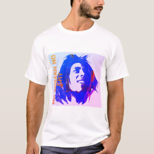 Camiseta Nenhuma mulher sem chorar bob marley