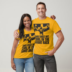 Camiseta Nenhuma ondulação na cremalheira da ocupa