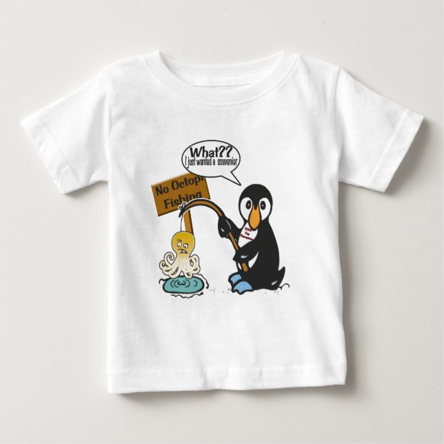 Camiseta Nenhuma pesca dos polvo (Frente)