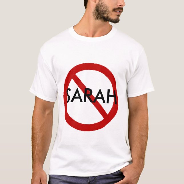 Camiseta Nenhuma Sarah (Frente)