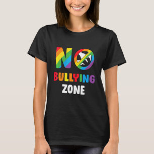 Camiseta Nenhuma Zona de Bullying Sensibilização Contra Vio