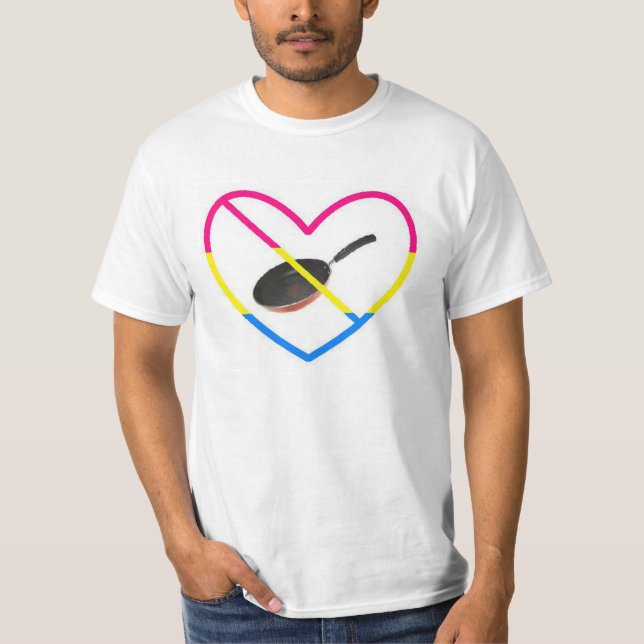 Camiseta Nenhumas bandejas para bandejas (Frente)