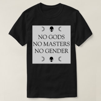 CAMISETA NENHUNS DEUSES NENHUM MESTRADO NENHUM GÉNERO