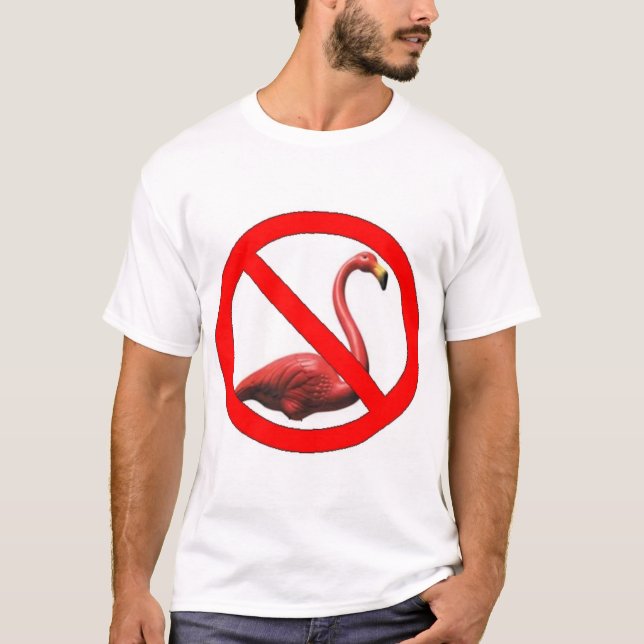 Camiseta Nenhuns flamingos (Frente)