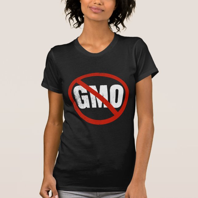 Camiseta NENHUNS GMOs Anti-GMO (Frente)