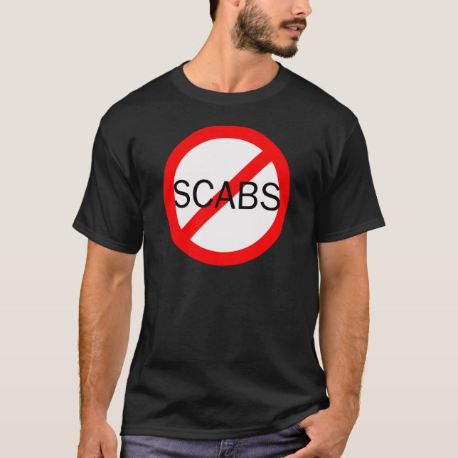 Camiseta nenhuns scabs (Frente)