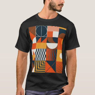 Camiseta Neo geo: composição do abstrato de vintage