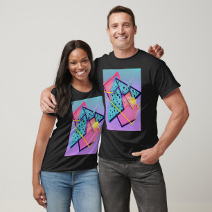 Camiseta Neo-Memphis Design Ken Gage Retrowave Fine Art