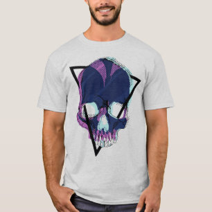 Camiseta Neo Skull - Vaporwave Cyberpunk Skull