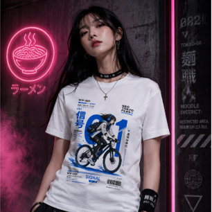 Camiseta Neo Tokyo Arquivos 001 -Anime Techwear Ciberpunk