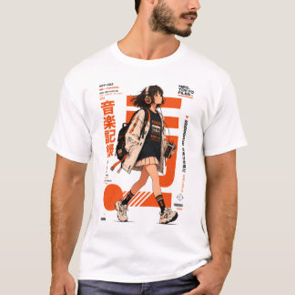 Camiseta Neo Tokyo Files 002 -Retro Anime Música Techwear
