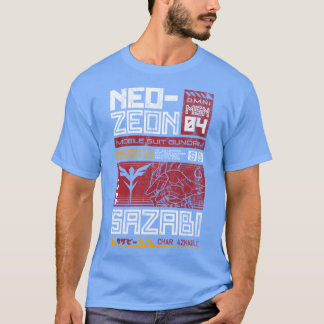 Camiseta Neo Zeon Mobile Suit Sazabi Vintage Ret
