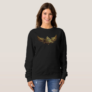 Camiseta NeoAnkh Egyptian Eye of Horus Gold Winged Pyramid