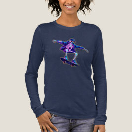 Camiseta Neon 3D Skeleton Skateboarding – Funny Streetwear 