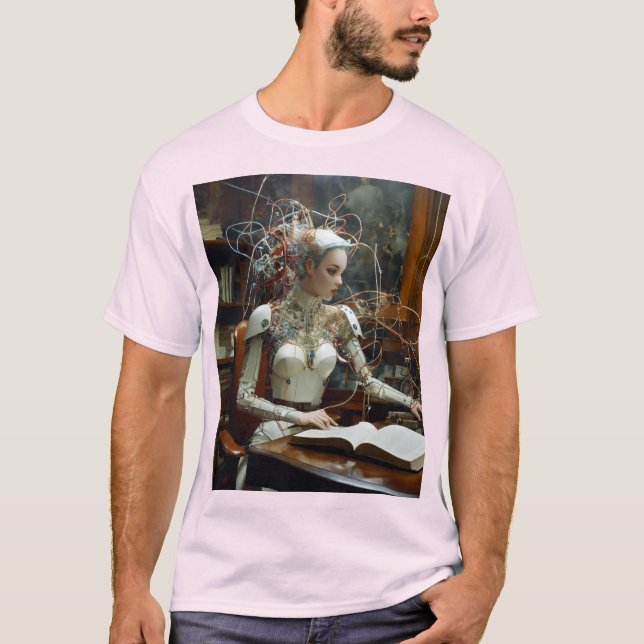 Camiseta Neon Archives: Sabedoria Cibernética Descoberta (Frente)