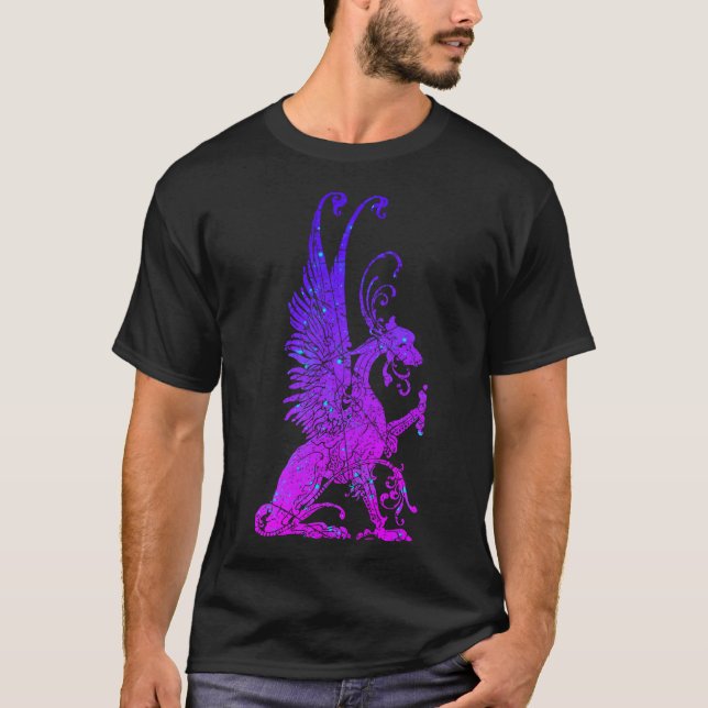 Camiseta Neon Basilisk Monster Symbol Dragon Beast (Frente)