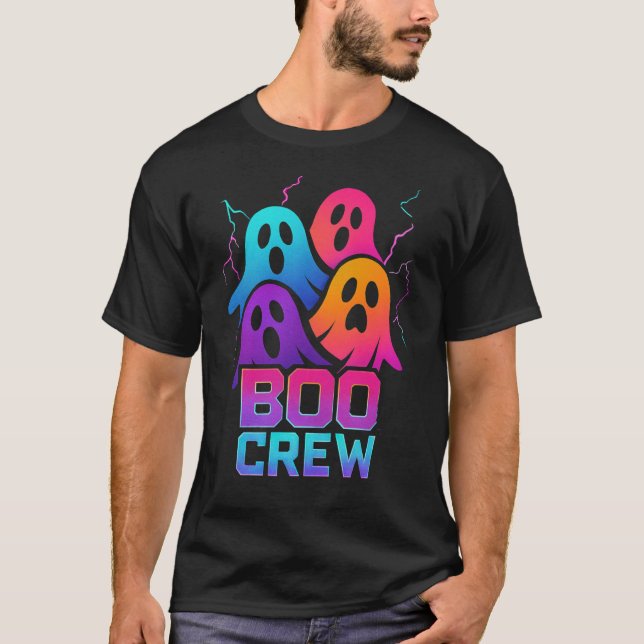 Camiseta Neon Boo Crew | Kids Halloween (Frente)