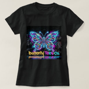 Camiseta Neon Borboleta Butterfly Tees Co. 0047804