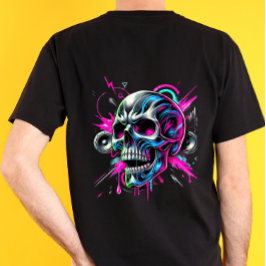 Camiseta Neon Broken Skull