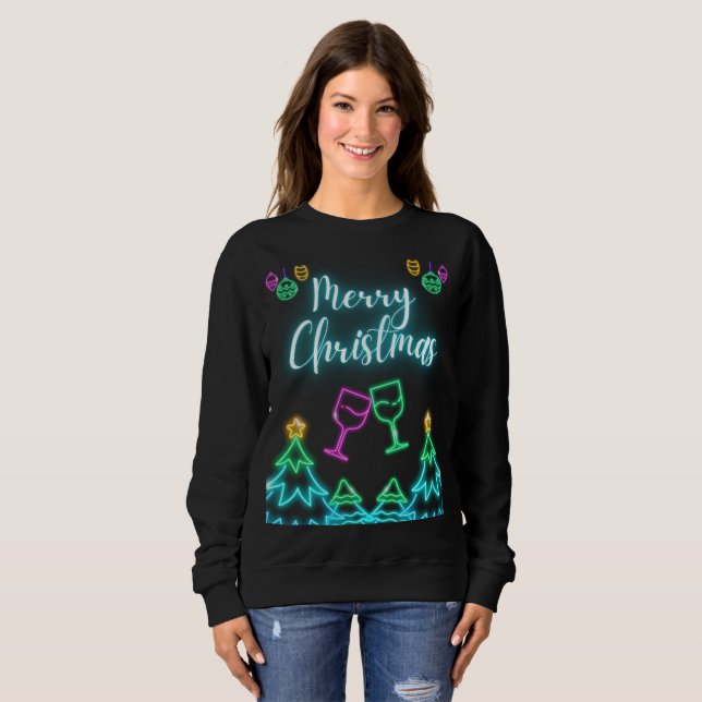 Camiseta Neon Christmas (Frente Completa)
