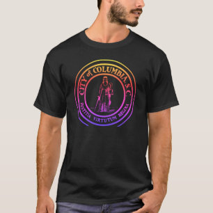 Camiseta Neon City Seal - Columbia, Carolina do Sul
