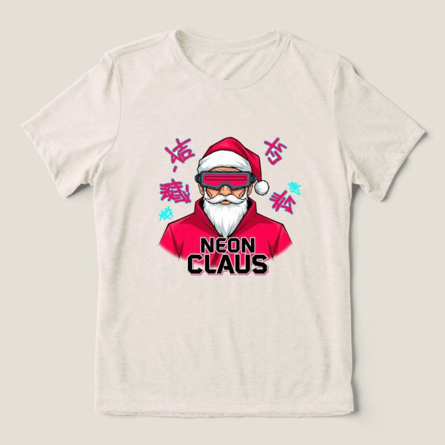 Camiseta Neon Claus (Design frontal)