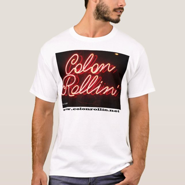 Camiseta Néon de Rollin dos dois pontos (Frente)