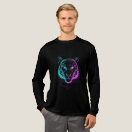 Camiseta Neon digital tiger art