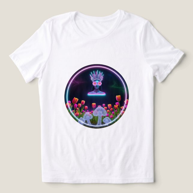 Camiseta Neon Dream Bloom Tee ✨ 🌷 (Design frontal)
