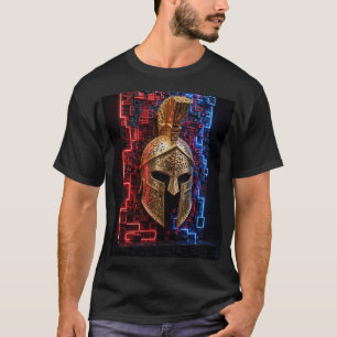 Camiseta Neon Espartano Extra design Mosaico 3D