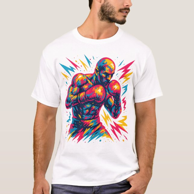 Camiseta Neon Fighter (Frente)