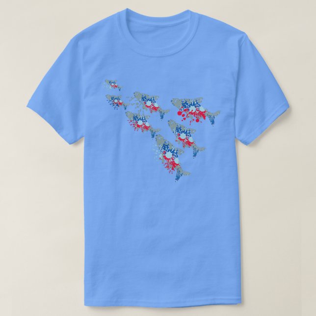 Camiseta Neon Fish (Frente do Design)