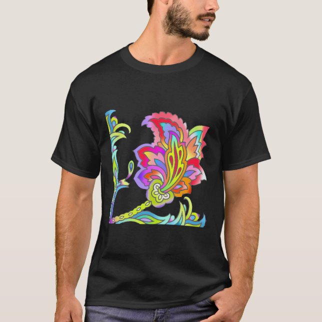 Camiseta Neon Flowers (Frente)