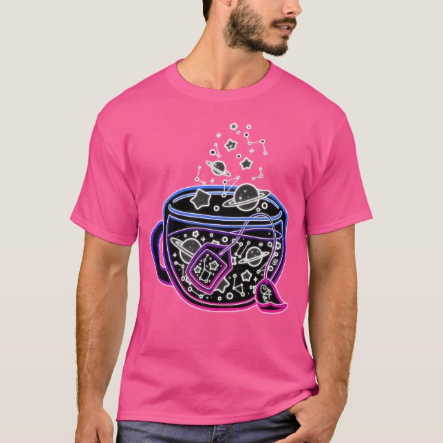 Camiseta Neon Galaxy Tea (Purplepink) (Frente)