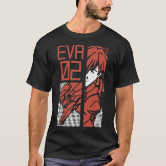 Camiseta néon genesis evangelion retro vintage 9ygis