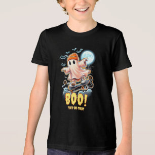 Camiseta Neon Ghost Boo Halloween Trick ou Tratar