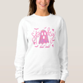 Camiseta Neon Ghost Halloween, Spookie, mas de cor rosa,