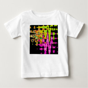 Camiseta Neon Glitch Abstrato Art Impressão